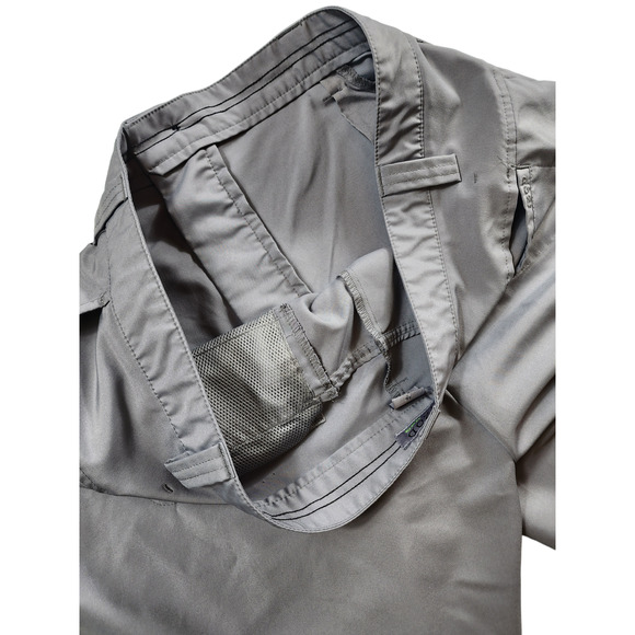 IZOD Golf Shorts Mens Size 36 Gray XFG Chino Flat Pockets Belt Loops Summer - Picture 5 of 16